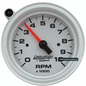 Autometer Atm233909 Tachometer Gauge 10k Rpm 3 3/4in Pedestal With Ext. Shift-light