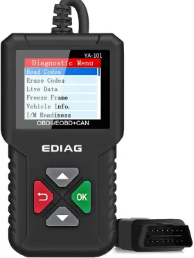 Ediag 753215881475 Obd2 Scanner Ya-101 Car Code Reader For Check Engine Lighto2 Sensor And