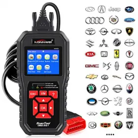Konnwei Kw-850-1323 Obd2 Scanner Professional Obd Ii Auto Fault Code Reader Automotive Ch