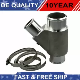 Perle Drc-yp10003 For 2013-20 Dodge Ram 6.7l Cummins Silver Weldless Dual Radiator Coolant Y-pipe